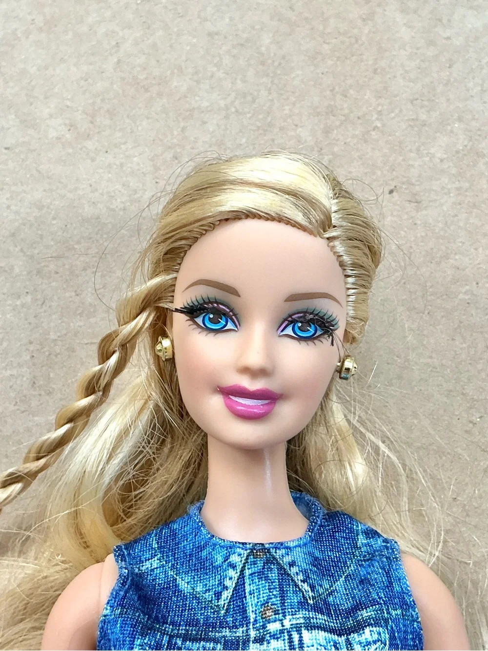 Barbie glam style doll articulated 2013 redressed rare htf